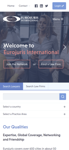 Eurojuris International mobile Version