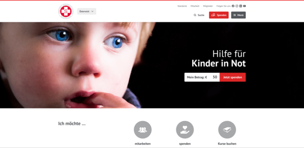 Arbeiter-Samariterbund Website Startseite