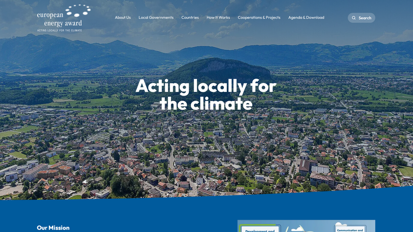European Energy Award Website Homepage