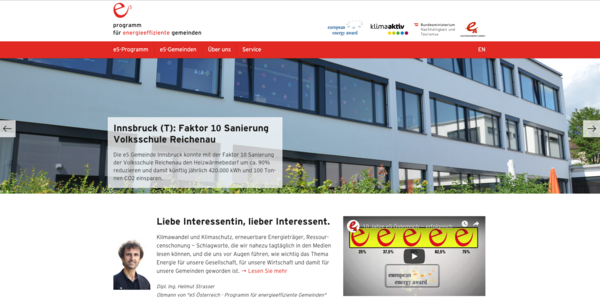 e5-Gemeinden Website Startseite