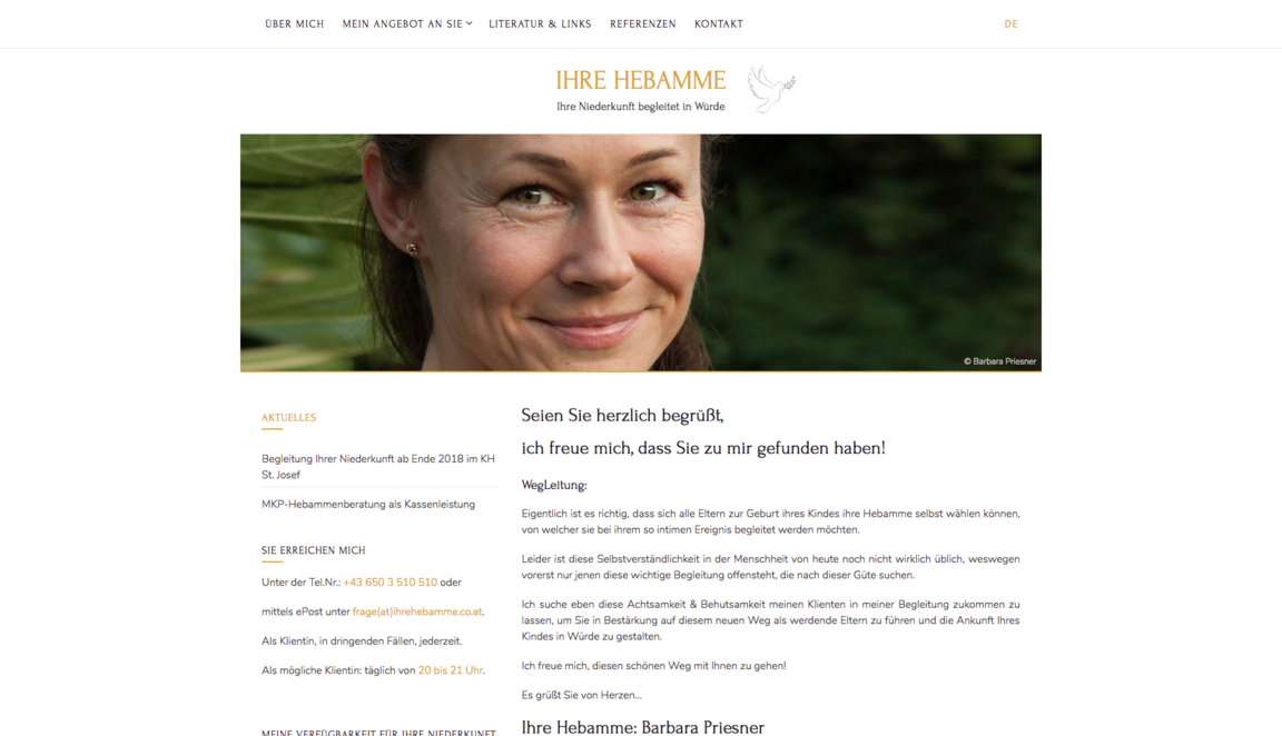Ihre Hebamme Barbara Priesner