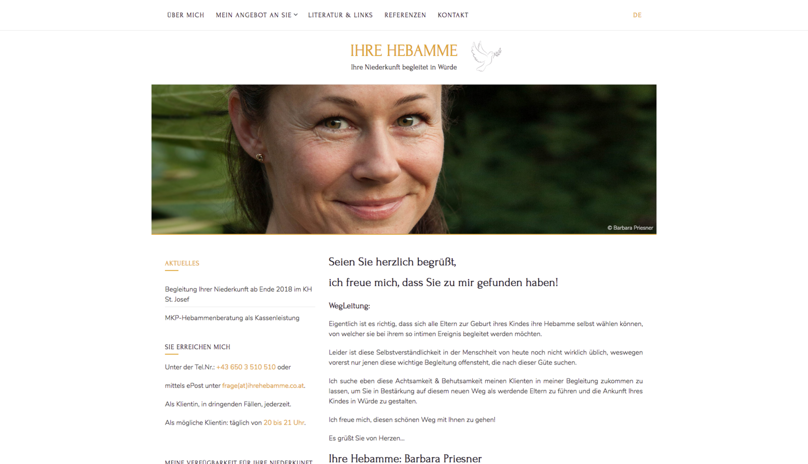 Ihre Hebamme Barbara Priesner